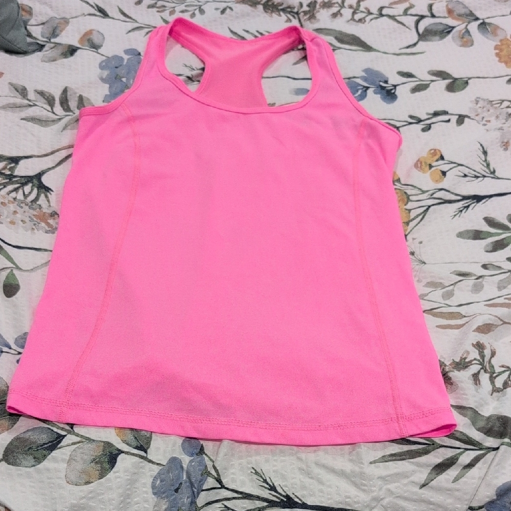 Danskin Bright Pink Semi-Fitted Tank